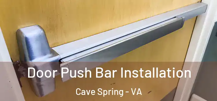  Door Push Bar Installation Cave Spring - VA