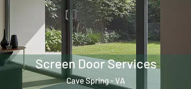 Screen Door Services Cave Spring - VA